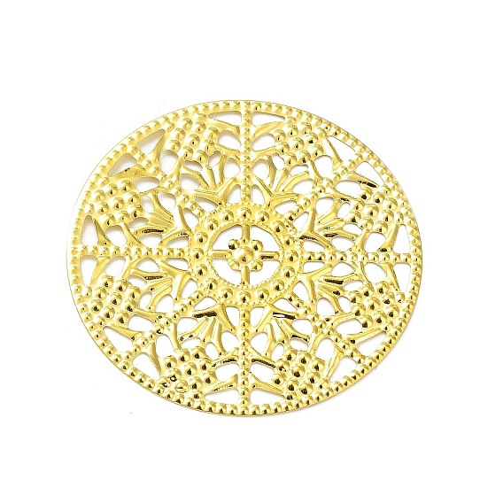 Rack Eisen filigrane Cabochons Plattierung, Blume