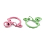 Spray Painted Alloy Swivel Lobster Clasps, Swivel Snap Hook, Whale