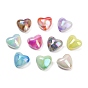 Непрозрачные акриловые бусины, сердце, с покрытием AB цвета, градиент цвета