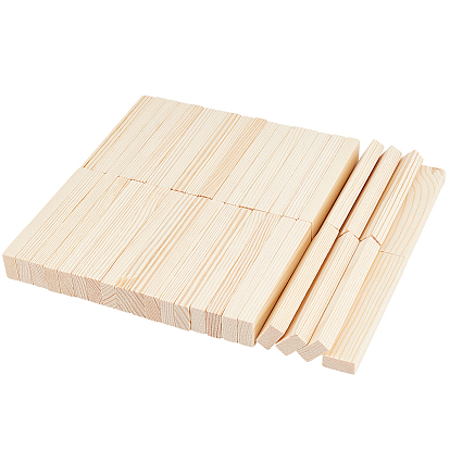 Wood Craft Sticks, DIY Modelling Materials, Rectangle