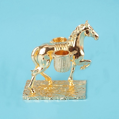 Alloy Miner & Horse Model Ornaments, for Home Office Home Feng Shui Decoration
