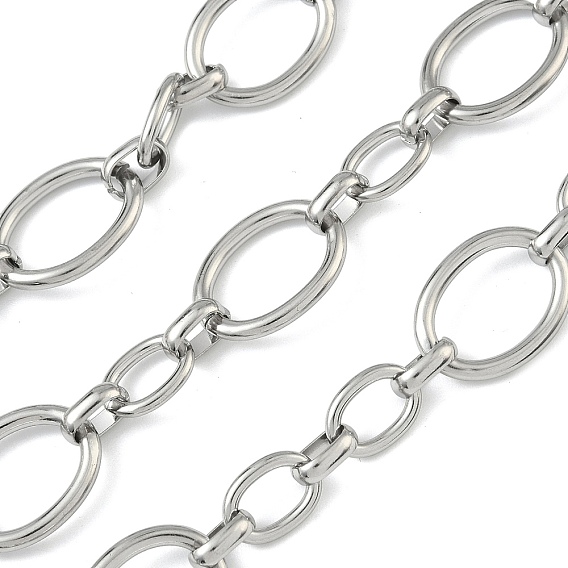 304 цепи овальные из нержавеющей стали, несварные, с катушкой
