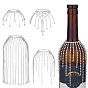 4Pcs Iron Rhinestone Wine Glass Charms