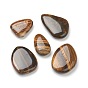 Natural Tiger Eye Beads, No Hole/Undrilled, Teardrop