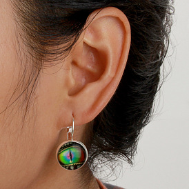 Stylish Cat Eye French Earrings for Women - Unique Eye-Shaped Ear Jewelry by EA874