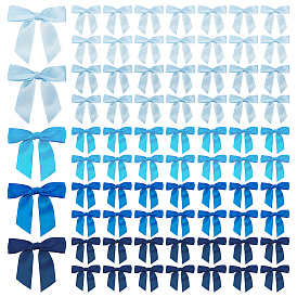 75 шт. 5 стили полиэстер бант, с проволочными стяжками, для поделок подарочная упаковка свадебные конфеты украшение партии