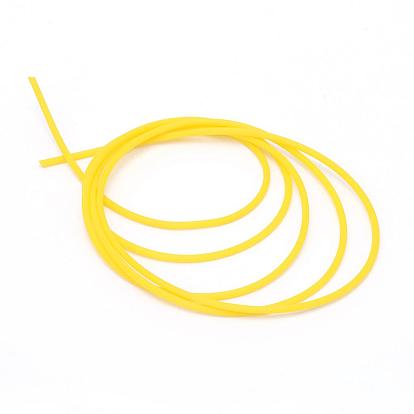 PVC Tubular Solid Synthetic Rubber Cord, No Hole, Wrapped Around White Plastic Spool