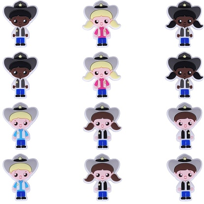 12 шт. 6 стиль, экологически чистые силиконовые фокальные бусины пищевого качества