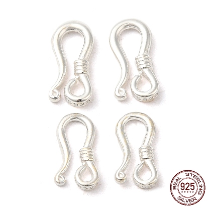 China Factory 925 Sterling Silver Earring Hooks, Earring Wire with Loops,  with S925 Stamp 15 Gauge, 14x6.5x2mm, Hole: 1.6mm, Pin: 1.5mm in bulk  online 