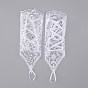 Flower Parttern Polyester Gloves, with Rhinestone, for Wedding Bride Supplies