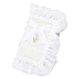 Polyester Lace Book Covers, Notebook Wraps, with Bowknot Ribbon