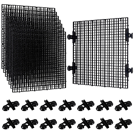 Изоляционная доска для дна аквариума из полипропиленового пластика, с пластиковыми присосками и зажимами из полипропилена