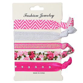 Цветная эластичная лента для волос с ручным ремешком двойного назначения — универсальная, быстрая продажа.