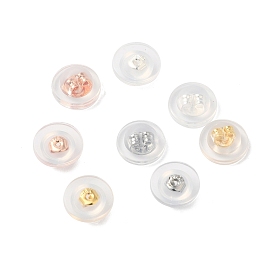 Long-Lasting Plated Brass Silicone Ear Nuts