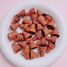 Непрозрачные акриловые бусины, рожок мороженого