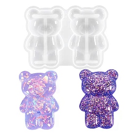 Bear Display Decoration Food Grade Silicone Mold, Resin Casting Molds, for UV Resin, Epoxy Resin Craft Making