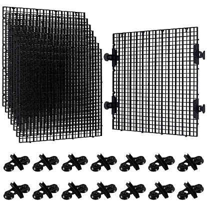 Изоляционная доска для дна аквариума из полипропиленового пластика, с пластиковыми присосками и зажимами из полипропилена