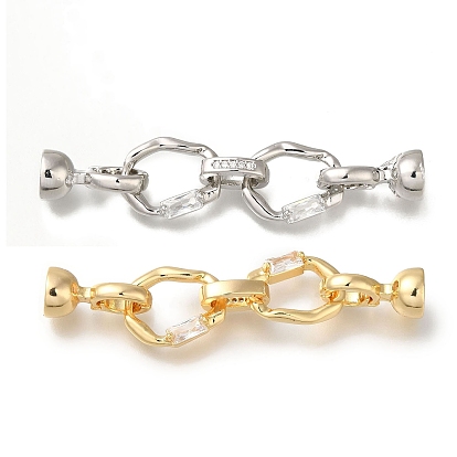 Латунное микропейв, прозрачный кубический цирконий, складные застежки, без кадмия, без никеля и без свинца, неправильное кольцо