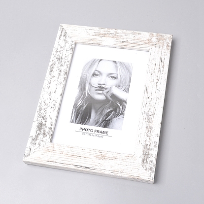 Natural Wood Photo Frame, for Tabletop Display Photo Frame, Rectangle