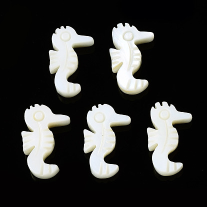 Natural Freshwater Shell Beads, Sea Horse