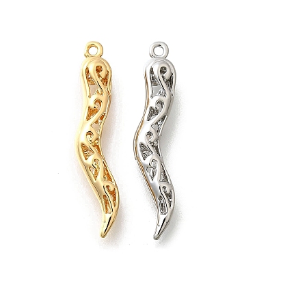 Латунные подвески, без кадмия, без никеля и без свинца, полый, рог изобилия / итальянский рог корничелло амулеты