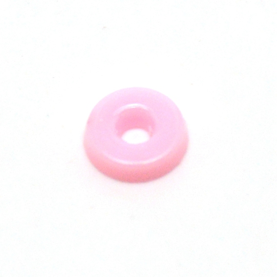 Opaque Acrylic Beads, Flat Round