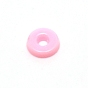 Opaque Acrylic Beads, Flat Round