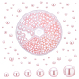 520Pcs 6 Sizes Imitation Pearl Acrylic Beads, No Hole, Round