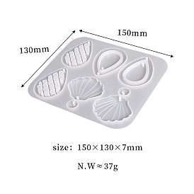 Shell/Butterfly/Bees DIY Pendant Silicone Molds, Resin Casting Molds, for UV Resin, Epoxy Resin Craft Making