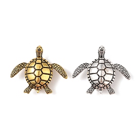 Tibetan Style Alloy Sea Turtle Brooches, Sea Animal Pins