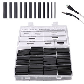 650шт. полиэтиленовых пластиковых изоляционных термоусадочных трубок