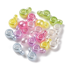 Opaque Acrylic Tube Bail, Rondelle