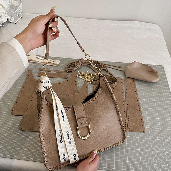 Наборы сумок на плечо своими руками, наборы для изготовления сумок крючком, включая материалы сумки из искусственной кожи