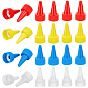 40Pcs 4 Colors Plastic Twist Top Nozzle Cap, for Squeeze Bottle, Cone