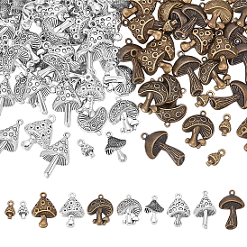 100 шт 10 стили подвески из сплава в тибетском стиле, гриб
