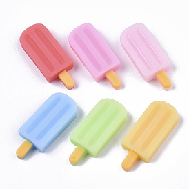 Opaque Resin Decoden Cabochons, Imitation Food, Ice Cream