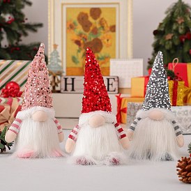 Рождественские тематические тканевые блестки, украшения для гномов, для украшения домашней вечеринки