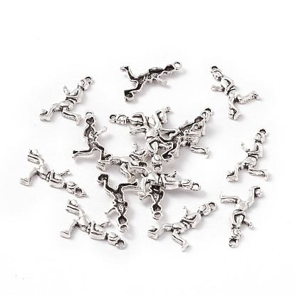 Tibetan Style Alloy Pendants, Soccer Player