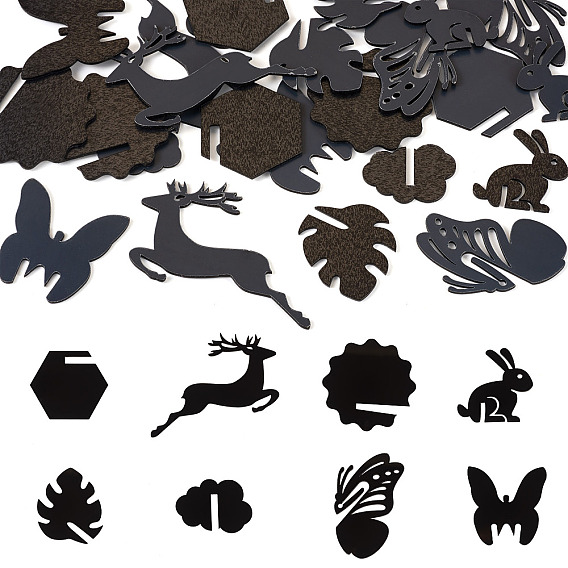 32шт 8 стили акриловые подвески для бокалов, этикетка на бокале для вина