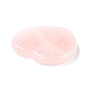 Natural Rose Quartz Cup Mats, Heart