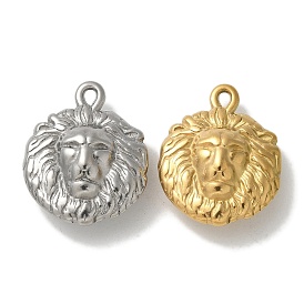 304 Stainless Steel Pendants, Lion Charm