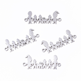 201 Stainless Steel Links Connectors, Laser Cut, Family