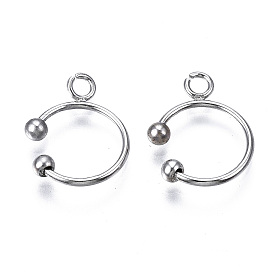 Ионное покрытие (ip) 304 ушные манжеты из нержавеющей стали, с петлей