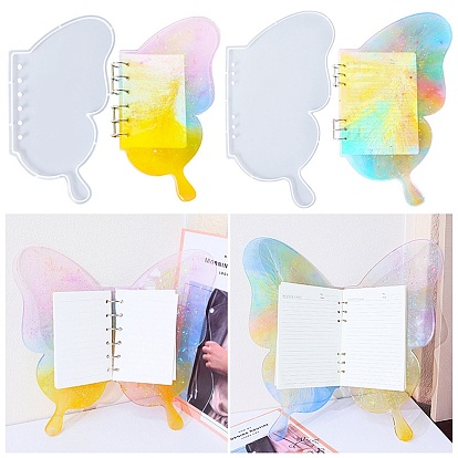 Couverture de classeur papillon, moules en silicone pour silhouette, bricolage, fabrication de décoration, moules de résine, pour la résine UV, fabrication de bijoux en résine époxy