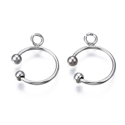 Ионное покрытие (ip) 304 ушные манжеты из нержавеющей стали, с петлей