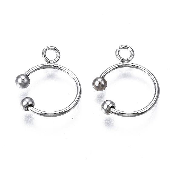 Ионное покрытие (ip) 304 ушные манжеты из нержавеющей стали, с петлей