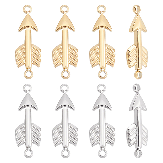 8шт 2 цвета 304 подвески из нержавеющей стали, стрелка