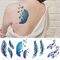 Feather Pattern Removable Temporary Tattoos Paper Stickers