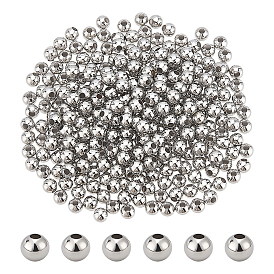 300шт. латунные круглые разделительные бусины