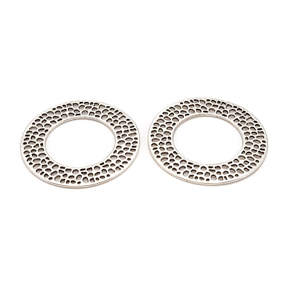 Tibetan Style Alloy Linking Rings, Cadmium Free & Nickel Free & Lead Free, 50x1mm, Hole: 29.5mm, about 225~228pcs/1000g